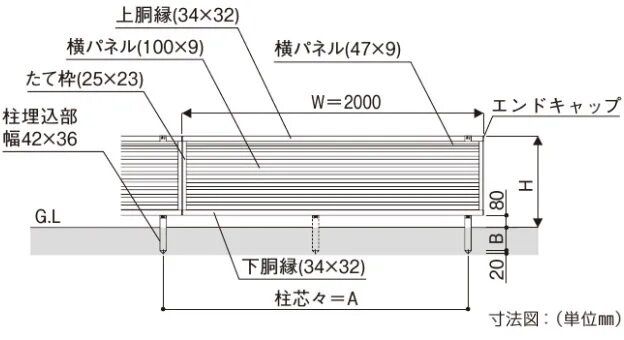 堅実な究極の エクステリアのプロキロ 店キロスタイル 視線カットフェンス 2スパンセット 距離4m×高さ192cm 上段92cmのみ 日本製  目隠し 後付け アルミ フェンス 2段支柱付 プライバシー
