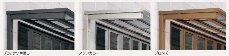 屋根材は熱線遮断ポリカを採用
